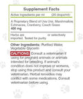 Secrets of the Tribe Wolf's Urinary Alcohol-Free Extract, Tincture, Glycerite Uva Ursi, Marshmallow, Echinacea, Cranberry, Couch Grass. Healthy Urinary System Support in Dogs (2 Fl Oz)