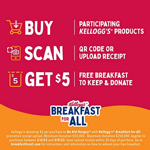 Kellogg's Raisin Bran Crunch Breakfast Cereal, Good Source of Fiber, Family Size, 20.7 oz