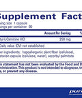 Pure Encapsulations AcetylLCarnitine 250 mg 60 vcaps