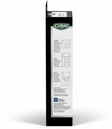 Curad Hernia Belt with Removable Compression Pads Hook-and-Loop Closure Elastic Black Size Small 1 Each