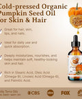 Bella Terra Oils - Organic Pumpkin Seed Oil 4Oz - A Rendezvous With Organic Pumpkin'S Nutritional Delight Abundant In Vitamin C & E The Epitome Of Skin Purity
