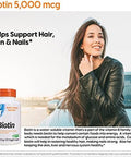 Doctor'S Best Biotin Supports Hair Skin Nails Boost Energy Nervous System Nongmo Vegan Gluten 120 Count