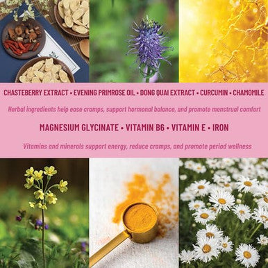 Tolevita Period Relief Patches Herbal Cramp Support With Chasteberry Magnesium Evening Primrose Dong Quai Curcumin Vitamins B6 And E Iron Chamomile Hormonal Balance And Menstrual Comfort 36 Pcs
