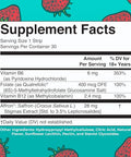 Maryruth'S Mood & Cognition Dissolving Strips By Maryruth'S Vitamin B12 Vitamin B6 Saffron Folate B Vitamins Sugar Free Strawberry Flavor Vegan Gluten Free Dairy Free 30 Count