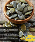 Gerbs Raw Pumpkin Seed Kernels 2 lbs. | North American Grown, No Artificial Additives, Resealable Bag | Mild & Crunchy Texture | Top 14 Allergen-Free
