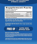 Natural Vitality Calm Ashwagandha + Magnesium Glycinate Capsules Support For Occasional Stress & Anxiety Gluten Supplement 90 Count