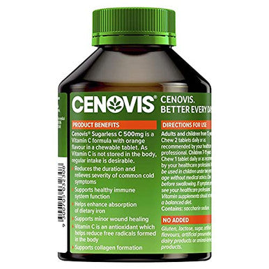 Cenovis Vitamin C 500Mg Sugarless 300 Tablets