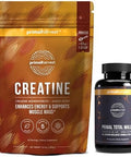 Primal Creatine Powder + Total Male+ Supplement Bundle 2Pack Strength Energy & Vitality Support 30 Servings Each