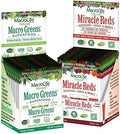 Macrolife Naturals Macro Greens & Miracle Reds Immunity Bundle - Superfood Antioxidant - Herbal Fruits & Berries Probiotic Immunity Non-Gmo Vegan Gluten- Dairy- - 24 Packet Servings