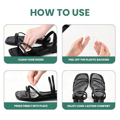 Welnove Gel Ball Of Foot Cushions - Welnove Metatarsal Pads Women Non-Slip Forefoot Cushion Shoes Inserts For Foot Pain Relief Comfort Shock Absorption & All-Day Wear In Sandals High Heels Flats 4 Pairs