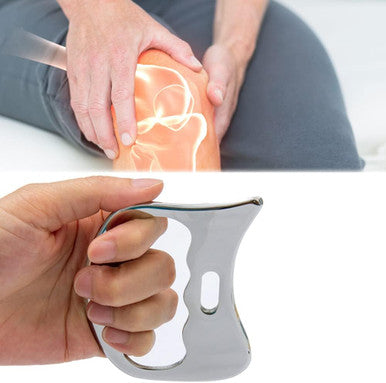 FeelSport Stainless Steel Gua Sha Scraping Massage Tool-Muscle Scraper - Soft Tissue Mobilization,Physical Therapy For Back, Legs, Arms