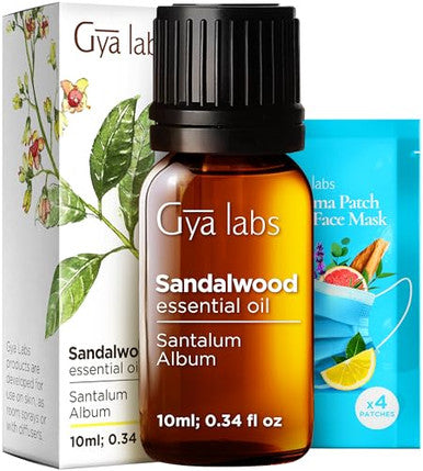 Gya Labs Vanilla Essential Oil For Skin & Sandalwood Essential Oils For Diffuser Set - Aromatherapy Grade Essential Oils Set - 2X0.34 Fl Oz - Gya Labs