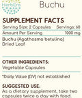 HerbEra Buchu 120 Capsules, 500 mg, Buchu (Agathosma Betulina) Dried Leaf (120 Capsules)