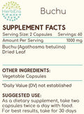 HerbEra Buchu 120 Capsules, 500 mg, Buchu (Agathosma Betulina) Dried Leaf (120 Capsules)
