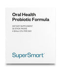 Supersmart Oral Health 4 Probiotic Strains with Lactobacillus Reuteri Rhamnosus to Boost Oral Care Bad Breath Treatment NonGMO Gluten Free 30 Sticks