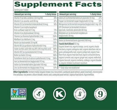Megafood Women'S 40+ One Daily Multivitamin For Women With Vitamin B12, Vitamin B6, Vitamin C, Vitamin D, Zinc & Iron - Plus Real Food - Immune Support - Bone Health - Non-Gmo - Vegetarian - 90 Tabs