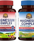 Vitalitown Ultimate Magnesium Bundle (Pack Of 2) Magnesium 4-In-1 Complex (Item 1) & Magnesium 10-In-1 Complex (Item 2) 120 + 90 Capsules