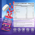 Geeoasis Whey Protein Gummies 10G Protein Chewables Supplements For Women & Men Muscle & Energy Support Bone Health Strawberry Flavor 120 Count
