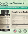 Vinatura Yerba Mate 1400Mg - Magic Natural Caffeine & Energy Supplements Usa Made & Tested High Potency Enhanced With Taurine And Vitamin B Complex 60 Capsules