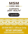 NATURE'S WAY, MSM 1000mg - 200 vegicaps