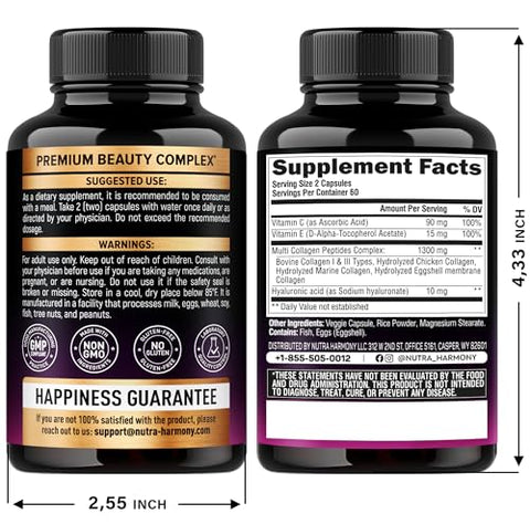 Nutraharmony Collagen Peptides & Menopause Supplement
