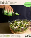 Graza Drizzle Extra Virgin Olive Oil, Finishing Oil - High Polyphenol Early Harvest EVOO Finishing Oil in a Glass Bottle - Single Origin Olive Oils from Spain - 16.9 Fl Oz (500ml)
