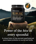 Bee-Ome Gold by Enviromedica - Unpasteurized Raw Manuka Honey with Probiotics, Royal Jelly, Bee Pollen & Propolis, Functional Superfood Honey, 7.4oz