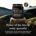 Bee-Ome Gold by Enviromedica - Unpasteurized Raw Manuka Honey with Probiotics, Royal Jelly, Bee Pollen & Propolis, Functional Superfood Honey, 7.4oz