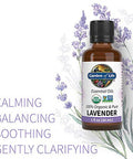 Garden Of Life Essential Oil Lavender 1 Fl Oz (30 Ml) 100 Usda Organic & Pure Clean Undiluted & Non-Gmo - For Diffuser Aromatherapy Meditation Skincare Sleep - Calming Relaxing Soothing