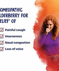 Boiron Sambucus Nigra 12C For Hoarseness With Painful Cough & Nasal Congestion 80 Pellets