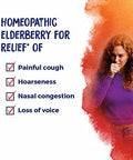 Boiron Sambucus Nigra 200Ck Homeopathic Elderberry For Hoarseness With Painful Cough And Nasal Congestion - Pack Of 3 (240 Pellets)