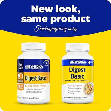 Enzymedica Digest Basic Essential Full Spectrum Digestive Enzymes 30 Count