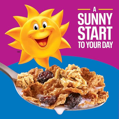 Kellogg's Raisin Bran Crunch Breakfast Cereal Cups, Fiber Cereal, Made with Real Fruit, Original, 33.6oz Case (12 Cups)