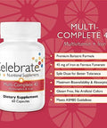 Celebrate Vitamins Bariatric Bundle MultiComplete 45mg Iron Multivitamin and Balance Probiotic + Prebiotic Capsules PostSurgery Nutritional and Digestive Support for Sleeve Gastrectomy and Gastric Bypa