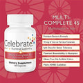 Celebrate Vitamins Bariatric Bundle MultiComplete 45mg Iron Multivitamin and Balance Probiotic + Prebiotic Capsules PostSurgery Nutritional and Digestive Support for Sleeve Gastrectomy and Gastric Bypa
