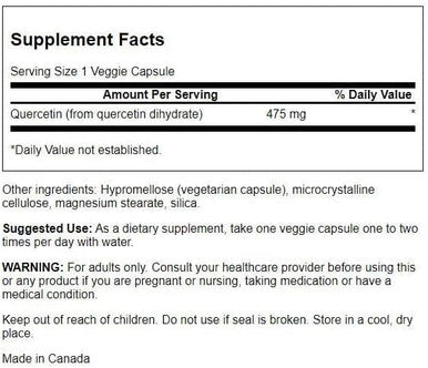 Swanson High Potency Quercetin - Antioxidant Defense - (60 Veggie Capsules)