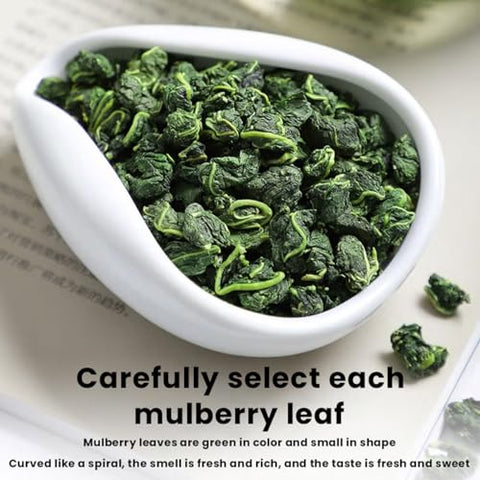 Mulberry leaf tea 7.05 oz -Fried mulberry leaves after frost-Tea fragrance Ã¦Â¡â€˜Ã¥ÂÂ¶Ã¨Å’Â¶200g