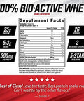 Isatori Bio-Active Whey Protein Powder - Vanilla Swirl (30 Servings) & Isatori Classic Blender Bottle (Clear Bottle With Red Top)