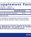 Pure Encapsulations Potassium aspartate 90 vcaps