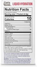 Gurunanda Hydramate Sugar Electrolyte Powder " Watermelon Flavor Electrolyte Drink With Vitamins B & C For Dehydration Exercise & Energy Nongmo 48 Count