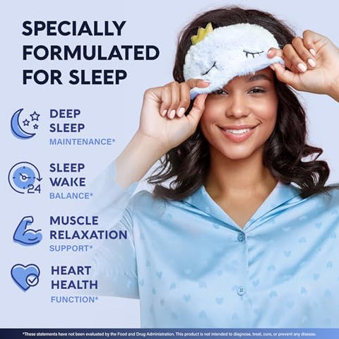 Nutraharmony Magnesium Glycinate - Sleep & Relaxation Support - Extra Strength Glycinate Glycine & Taurine 1500 Mg - Magnesium Supplement For Women & Men - Chelated & High Absorption - Made In Usa 120 Capsules