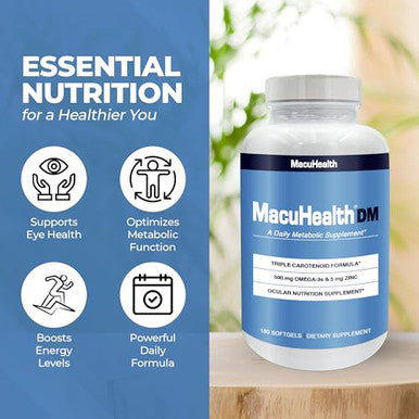 Macuhealth Daily Metabolic Triple Carotenoids With Epa/Dha Omega 3 180 Softgels