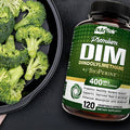 NutriFlair DIM Supplement 400mg with Bioperine, 120 Capsules - Diindolylmethane - Estrogen Metabolism Support & Hormone Balance, Menopause, PCOS, Acne and Skin Care for Men & Women - Compare to 300mg
