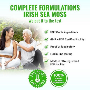 4000Mg Sea Moss Supplement Blend With Black Seed Oil 2000Mg Ashwagandha 1200Mg Turmeric 1000Mg Bladderwrack 1500Mg, Burdock 1000Mg & Vitamin C & D3 With Elderberry Manuka Dandelion Yellow Dock Iodine