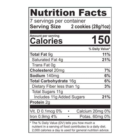 TATES BAKE SHOP Chocolate Chip Walnut Cookies, 7 OZ