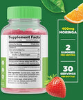 Lifeable Moringa Leaf + Collagen & Vitamin C Gummies Bundle Great Tasting Vitamin Supplement Gluten Gmo Chewable Gummy