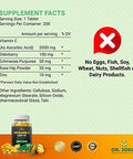 Dr. Joel'S Immune Support Vitamin C 2000 Mg - 200 Tablets - With Zinc, Elderberry, Rose Hip, Echinacea - Boosts Immune System- Made In Usa