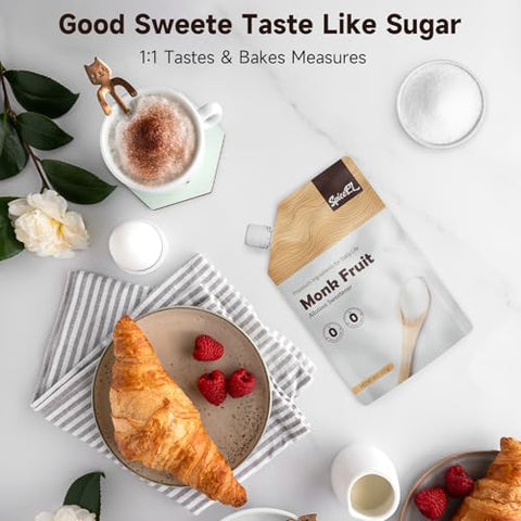 SPICEEL Value 3-Pack: Monk Fruit Allulose Blend Sugar Substitute | 3 x 1lb Bags | No Erythritol, Zero Net Carbs, Keto & Vegan Friendly | Perfect for Coffee, Baking & Cooking
