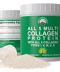 Peak Performance All 5 Multi-Collagen Protein Powder Peptides Multi-Collagen Contains All Types I Ii IiiV X. Keto Paleo Friendly With Hydrolyzed Bovine Marine Chicken Bone Broth Collagens