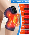 Miula Red Light Therapy & Vibration Massage Knee Brace Wireless Rechargeable With 660Nm&850Nm Light & Heating Function Relief For Knee Joint Elbow & Shoulder Pain Promotes Faster Recovery
